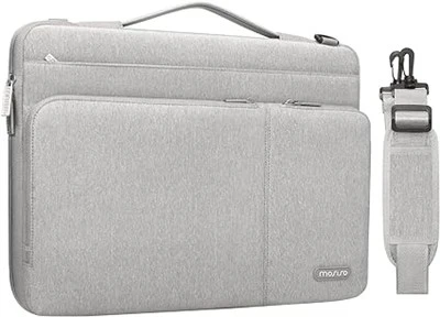 Geavanceerde grijze laptopschoudertas